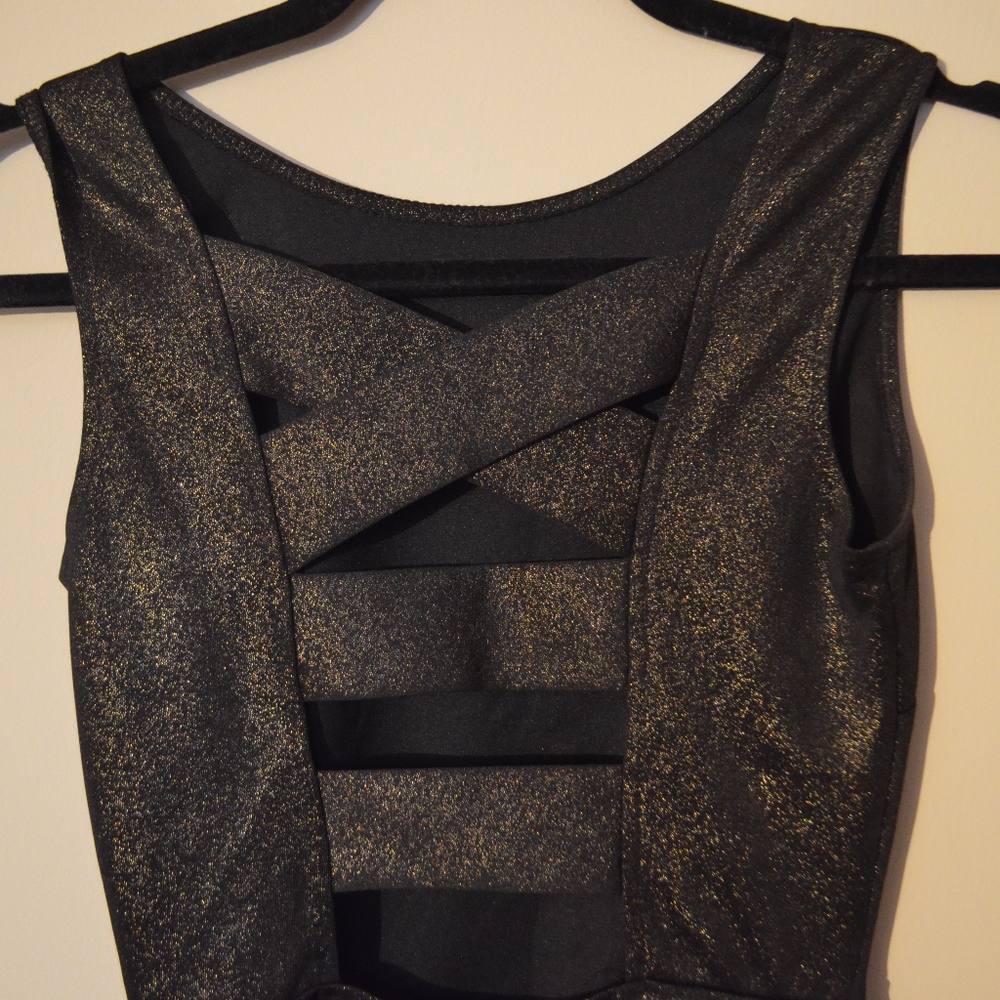 Sparkly black dress from Saks 5th RED